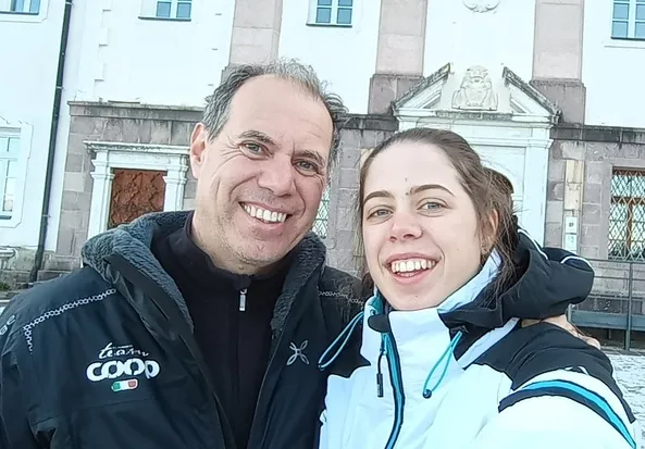 Sara con il papà