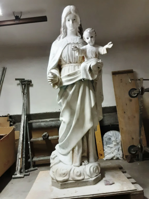 La Madonna Ausiliatrice prima della restaurazione