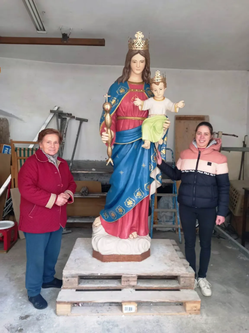 La Madonna Ausiliatrice prima della restaurazione