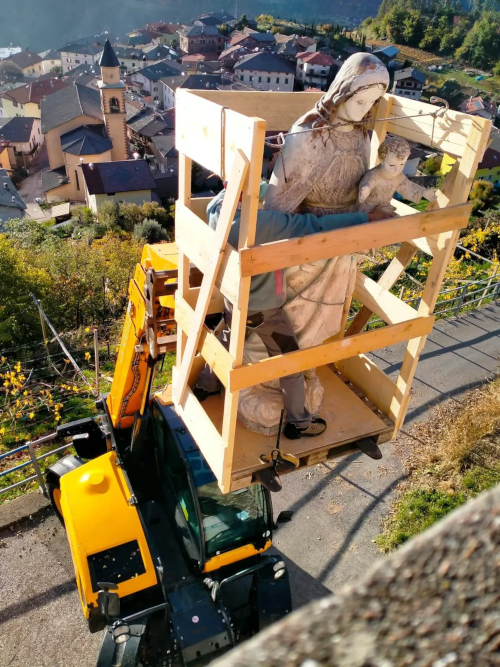 La Madonna Ausiliatrice prima della restaurazione