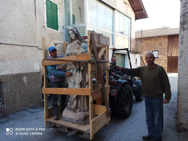La Madonna Ausiliatrice prima della restaurazione